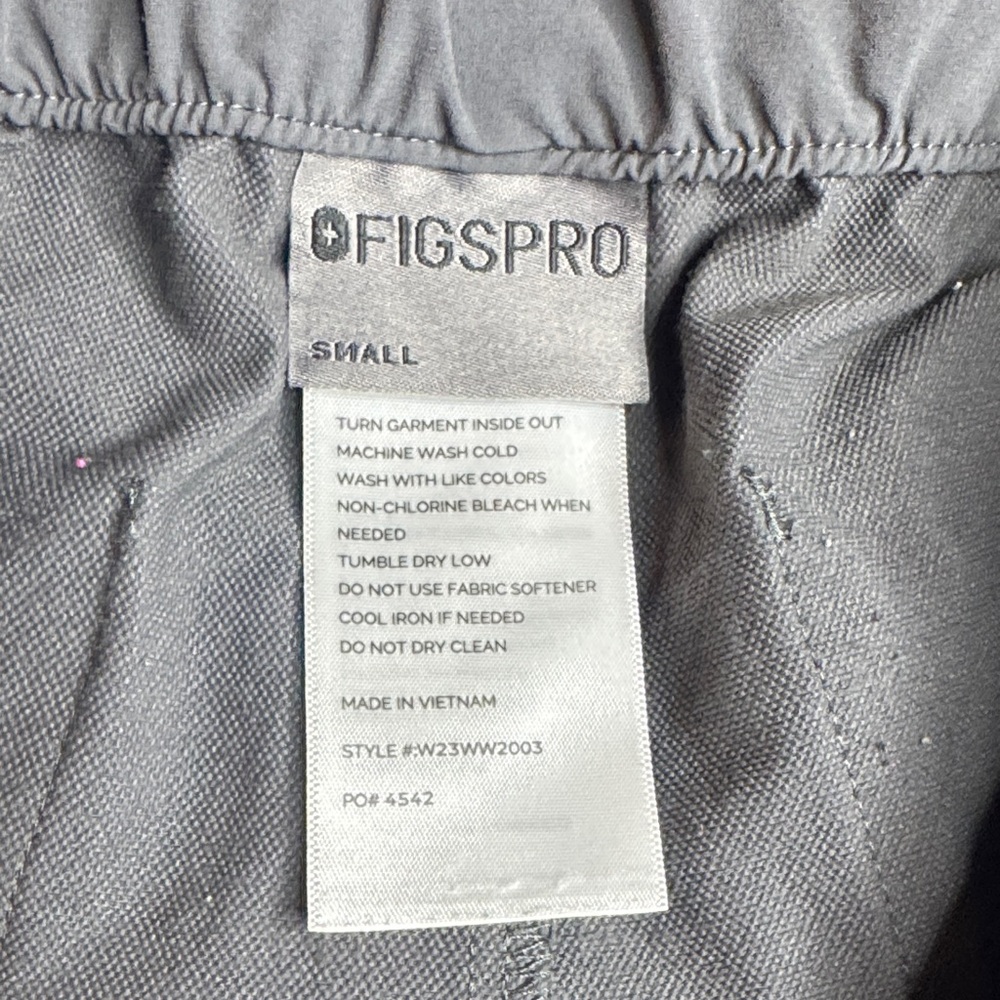 Figs Pro Gray Wide Leg Nursing Scrubs - Picture 2 of 6